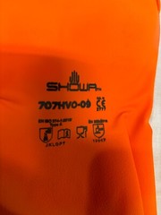 Chemical Resistant Nitrile Rubber 9mil Cleaning Gloves – Showa 707HVO – LARGE