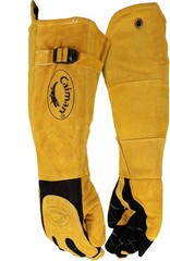 Caiman 1878-5 1878 Welding Gloves, Extended Gauntlet Cuff, Wing Thumb, Premium