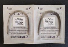 10Pcs Dental Super Elastic Niti Arch Wire Rectangular Bows Arcs Natural Form