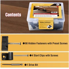 Hidden Deck Fasteners for Composite Decking Board, Universal Hidden Fasteners…