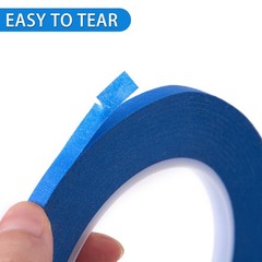 QDiShi 2 Pack 1/4″ inch x 60yd Blue Painters Tape Easy Removal Thin Narrow Finis