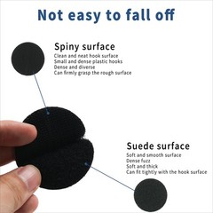 12 Pack 2.5 Inch Self Adhesive Hook and Loop Tape Dots Round Fasten Pad