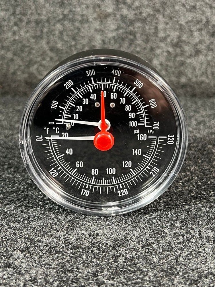 WEIL-MCLAIN 510218099 Pressure-Temperature Gauge 3-1/2″ 0-100 PSI/690KPA