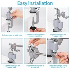 Dental Typodont Mounting Pole Teeth Model 360° Rotating not Teeth Model USA