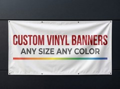 Custom Vinyl Banner 13oz Heavy Duty Outdoor Sign Any Size Fast Turnaround