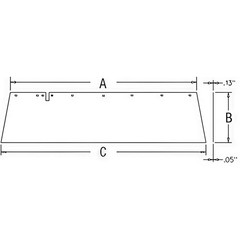 Safety Curtain DC33974 Fits John Deere 1350 1360 1460 1470
