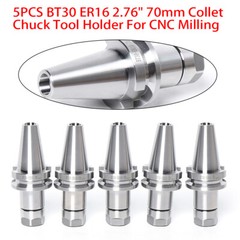 BT30 ER16 70mm 5PCS SET Collet Chuck Tool Holder Balance 12000RPM BT 30 USA