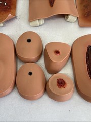 Traumatic Wound Simulation Lot Of 27 For Education Medical Plastics Laboratory