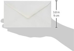 100 Count White Security Envelopes for Business & Personal Use – 6.5″