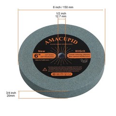 6-Inch Green Silicon Carbide Grinding Wheel for Sharpening Carbide Tools