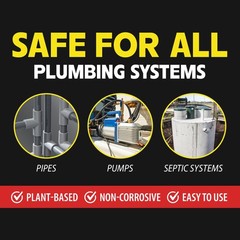 AC Drain Line Cleaner – Fast Acting Plant-Based Formula, Multi-Use HVAC…