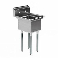 20 in. x 22 in. Stainless Steel One Compartment Sink with 14 in. x 16 in. Bowl