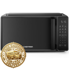 Chefman Countertop Microwave Oven 0.7 Cu. Ft. 700 Watts 10 Power Levels 6