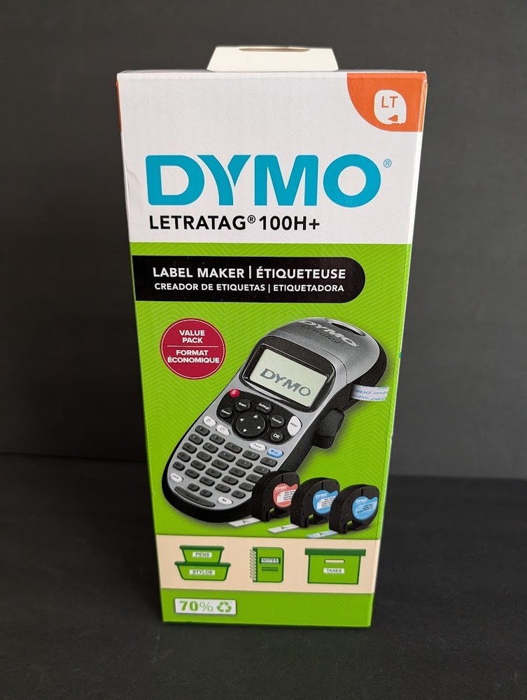 DYMO LetraTag 100H+ Handheld Label Maker, Silver – New in Box