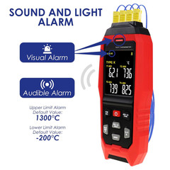 Thermocouple Thermometer Temperature Data Logger 4-Channel K/J/T Type Thermomete