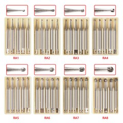 Burr Dental Round Latch Carbide Bur RA 1 2 3 4 5 6 7 8 Midwest LA For Slow Speed