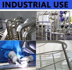 1/2 Inch Stainless Steel Tube 10 Inch Length Pack of 4 Festool DIY Construction