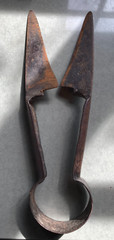 Antique WILKINSON SHEEP SHEARS Hand-Forged Cast Steel Wool Cutter Tool ENGLAND