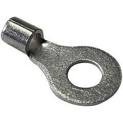(100) Non-Insulated 12-10 Gauge 1/4″ Ring Terminal Uninsulated Wire Connector