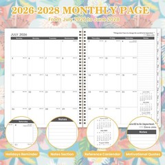 Monthly Planner 2026-2028 – 2 Year Planner 2026-2028, July 2026 – June 2028, 2 Y