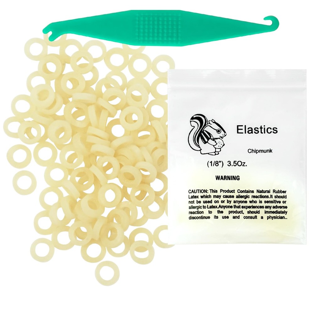 YYING Orthodontic Rubber Bands for Braces 1/8” Light 3.5 oz, 100 Pcs Dental …