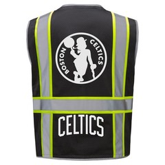 🏀🦺BOSTON CELTICS REFLECTIVE SAFETY VEST FOR WORK LOGO SIZE M/L/XL/2XL-4XL