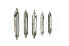 SHARS 15PC HSS Center Drill Set 60° Combined Countersink #1,2,3,4, 4-1/2,5 !}