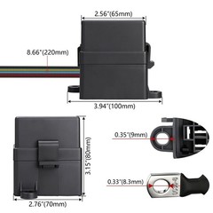 12V Pre-Wired Fuse Relay Box, 4-Pin 40A Relay Block and Kit, 2 Relays and 6 A…