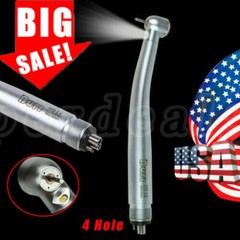 Dental LED E-generator High Speed Handpiece Turbine Push Button 4Hole UDM4
