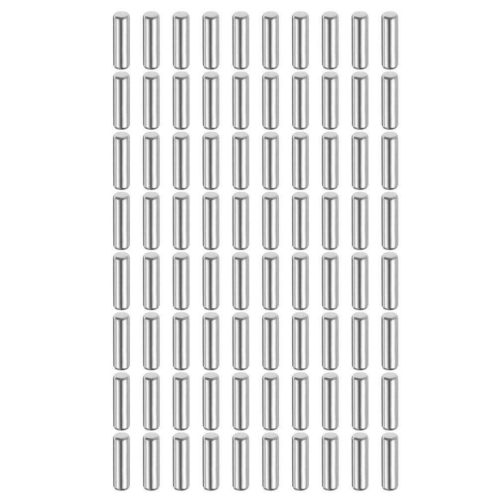 80Pcs 3 mm x 12 mm Dowel Pins 316L Stainless Steel Shelf Support Peg Pin
