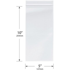 Plymor 5″ x 10″, 2 Mil Zipper Reclosable Plastic Bags