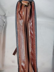 Franklin Covey Black PLANNER BINDER Calfskin Leather