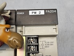 OMRON SYSMAC C200HE CPU Unit w/ C200H-ID215, OD215 & C200HW-BC051, PA204