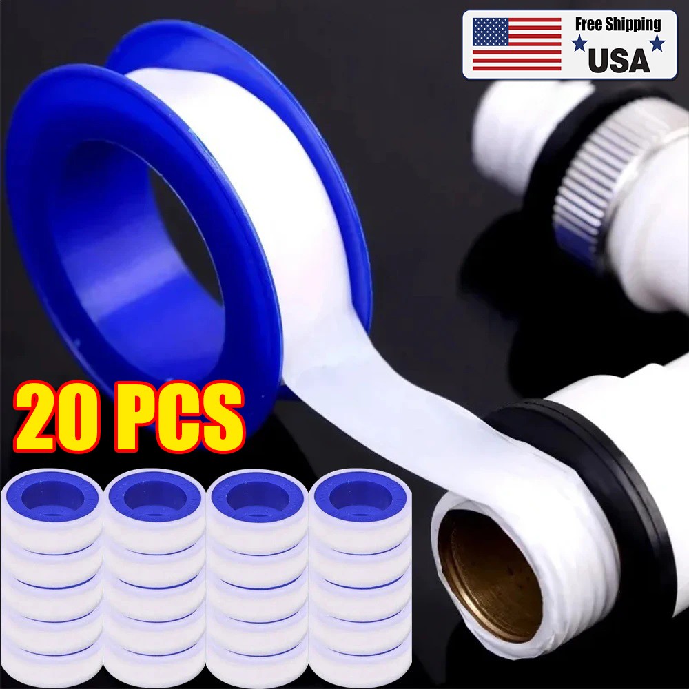 20Rolls Plumbers Tape,Pipe Sealing & Plumbing Thread Tape PTFE Water Sealant