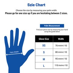 200pcs Medical Nitrile Examination Gloves 3.5 Mil Latex & Powder Free XS/S/M/L