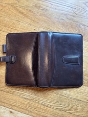 VTG Mulholland Brothers Leather Personal Size 6-Ring Binder Agenda Wallet