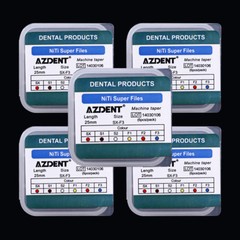 5X AZDENT Dental Endodontic Engine Use NiTi Super Rotary Files 25mm