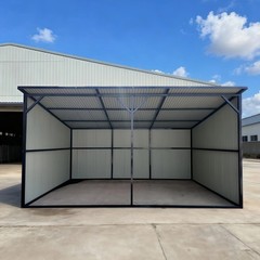 New 20×12 Ft Metal Livestock Shelter Run-in Shed for Cattle Horse Goat Free Ship