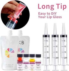 4 Pack 20ml & 60ml Plastic Syringe, Large Syringes Without Needle for Scientific