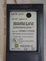 NOS SQUARE D HOM2175SB HOMELINE 1″ SURGE BREAKER/PROTECTOR/ARRESTER 175VAC MAX