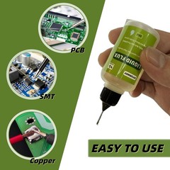 Liquid Soldering Flux for Electronics, No Clean Rosin Flux, Dropper Squeeze Bott