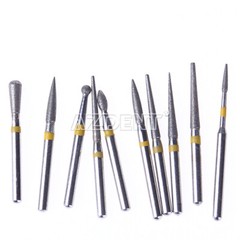 17 Type AZDENT Dental Diamond Burs Polishing Drills Kit for High Speed Handpiece