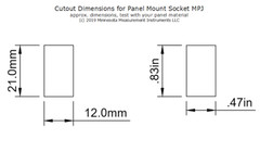 New Panel Mount T-type Thermocouple Miniature Mini Jack Socket Connector MPJ-T