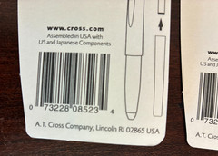 NEW Cross Gel Ink Rolling Ball Black Refill for Selectip Pens Lot of 3 #8523 USA