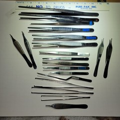Lot Sale of 20 Surgical Tweezers / Forceps -various Sizes
