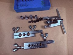 Vintage Gould Imperial Eastman Tubing Flaring & Swagging Tool Kit Case USA 45°