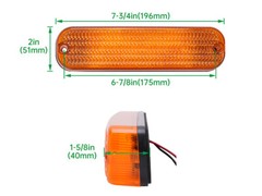 4 LED Amber Flashing Cab Lights For John Deere 30 Series 4030 4230 8450 #AR60250