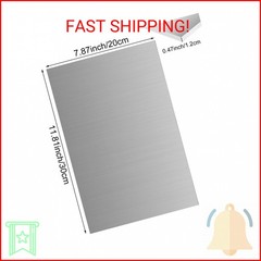 6061-T6 Aluminum Sheet 8x12x1/2 Inch Thickness Durable Aluminum Plate Metal Shee