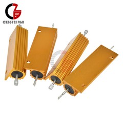 100W Watt Shell Power Aluminum Housed Case Wirewound Resistor 0.1-1000Ω Ohm