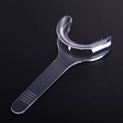 4Pcs Dental Intraoral Cheek Lip Retractor T-Shape Mouth Opener Clear S/L Size